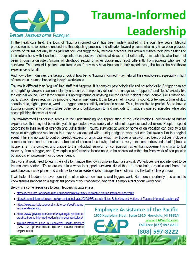 Trauma-Informed Leadership