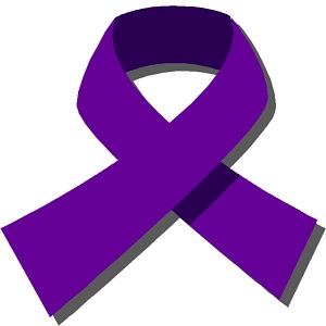 Purple ribbon smaller